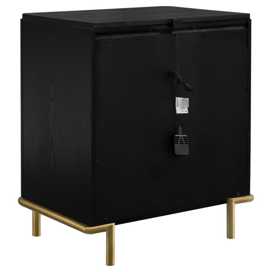Arini 3-drawer Nightstand Black - 224332