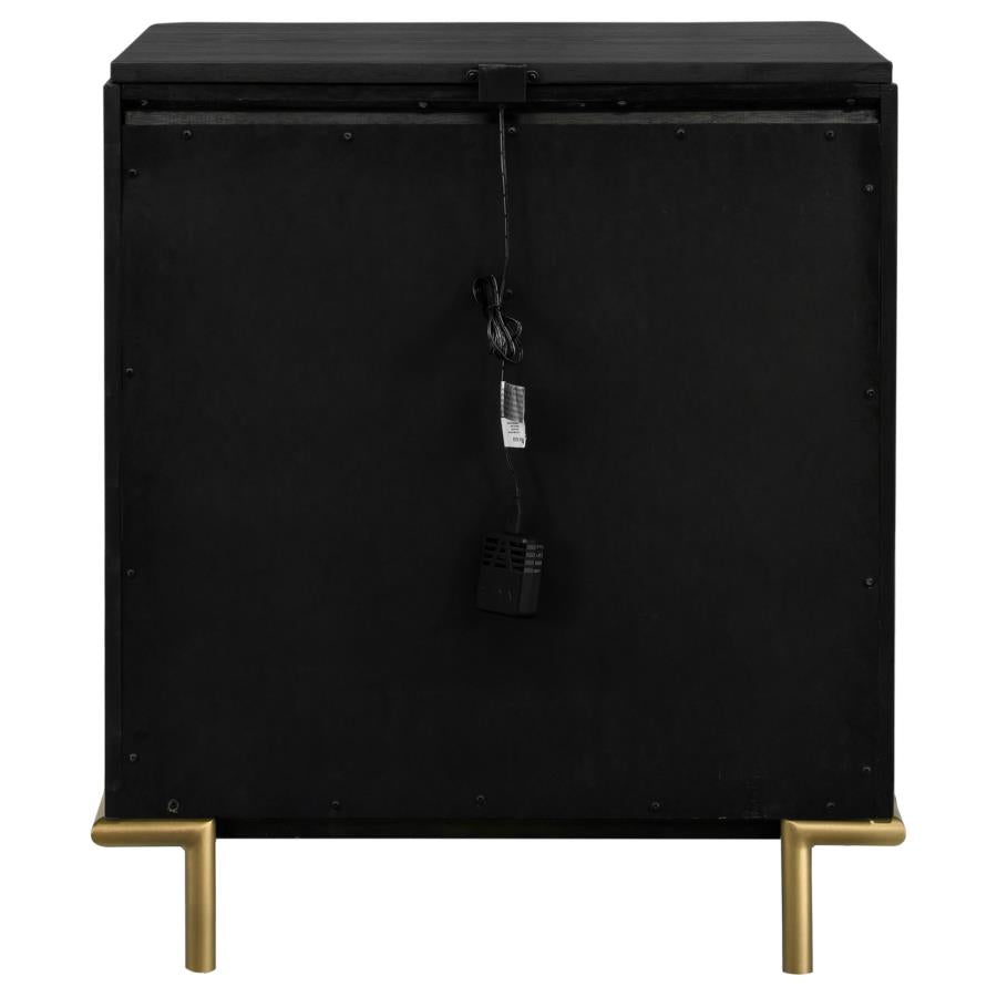 Arini 3-drawer Nightstand Black - 224332