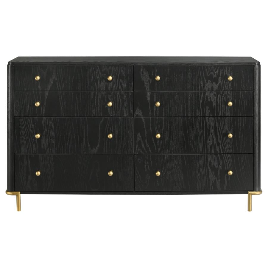 Arini 8-drawer Dresser Black - 224333