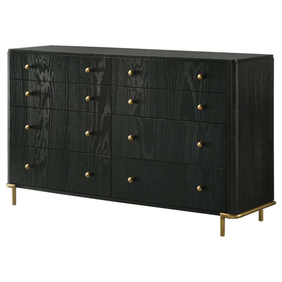 Arini 8-drawer Dresser Black - 224333