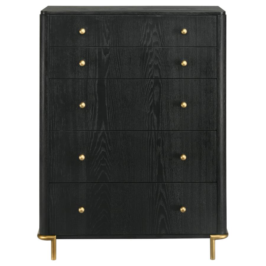 Arini 5-drawer Bedroom Chest Black - 224335