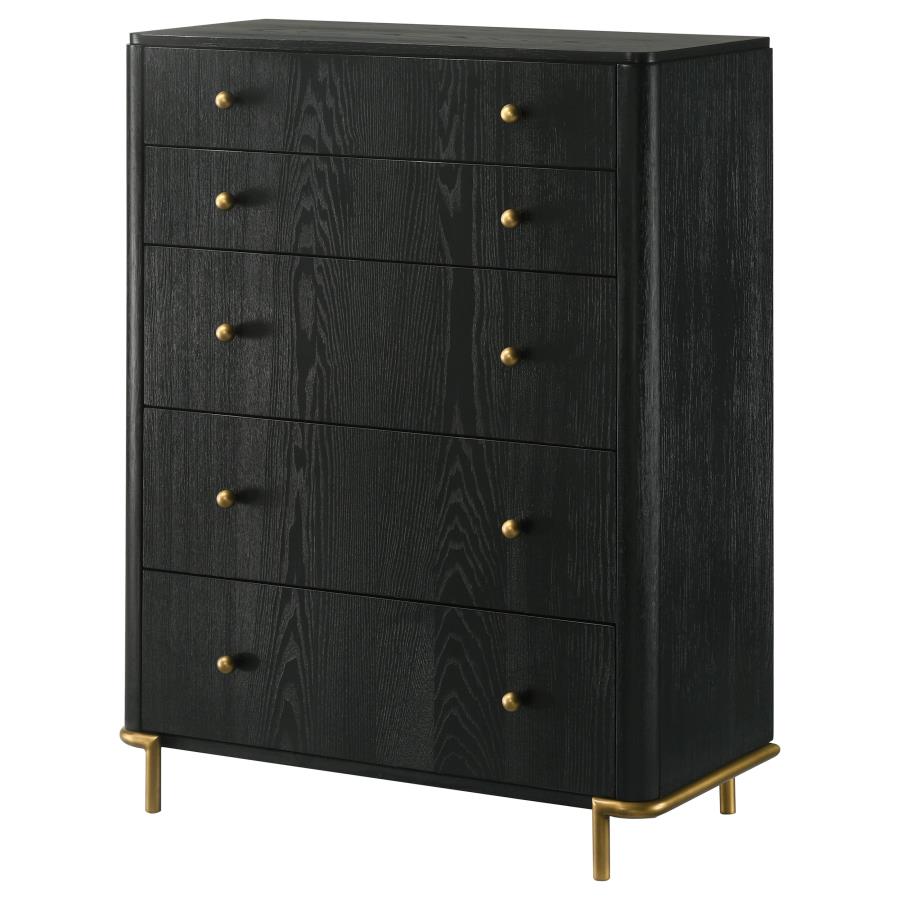 Arini 5-drawer Bedroom Chest Black - 224335