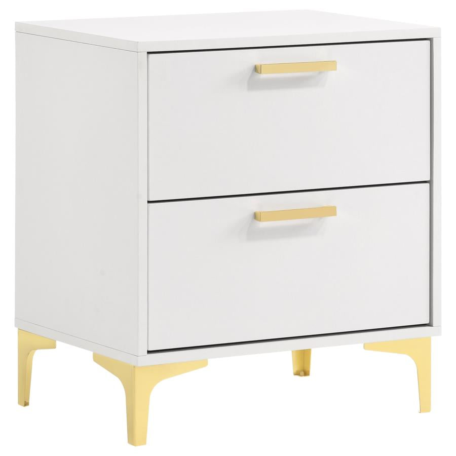 Kendall 4-piece Eastern King Bedroom Set White - 224401KE-S4