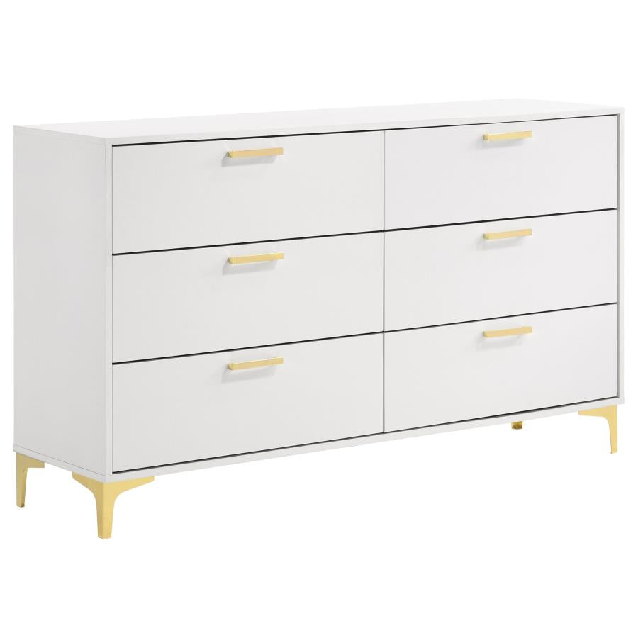 Kendall 4-piece California King Bedroom Set White - 224401KW-S4