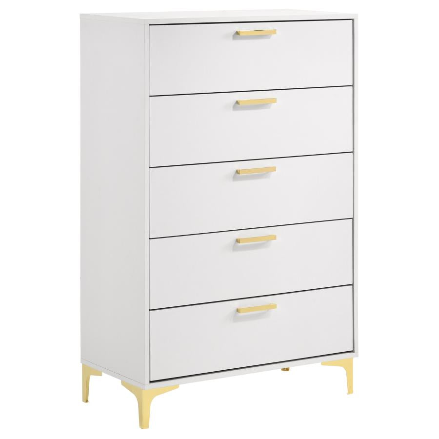 Kendall 5-piece Queen Bedroom Set White - 224401Q-S5