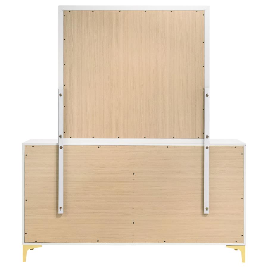 Kendall 6-drawer Dresser with Mirror White - 224403M