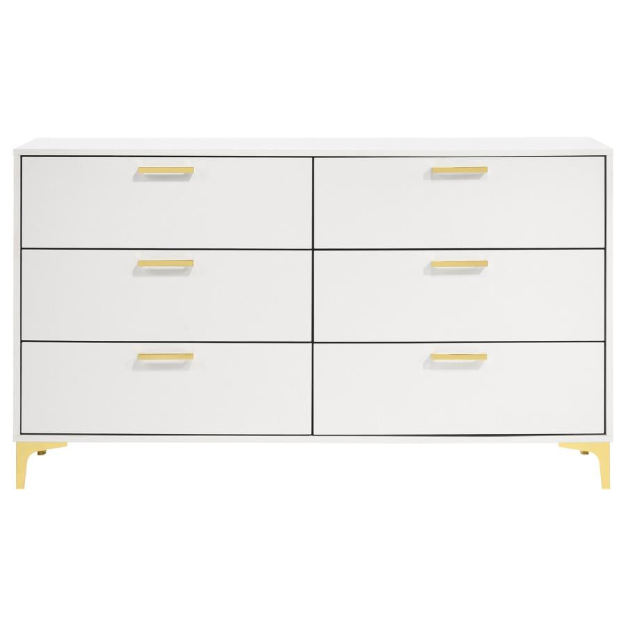 Kendall 6-drawer Dresser White - 224403