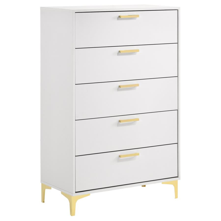 Kendall 5-drawer Bedroom Chest White - 224405