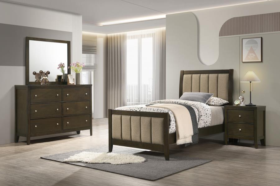 Wilkes 4-piece Twin Bedroom Set Dark Cocoa - 224421T-S4