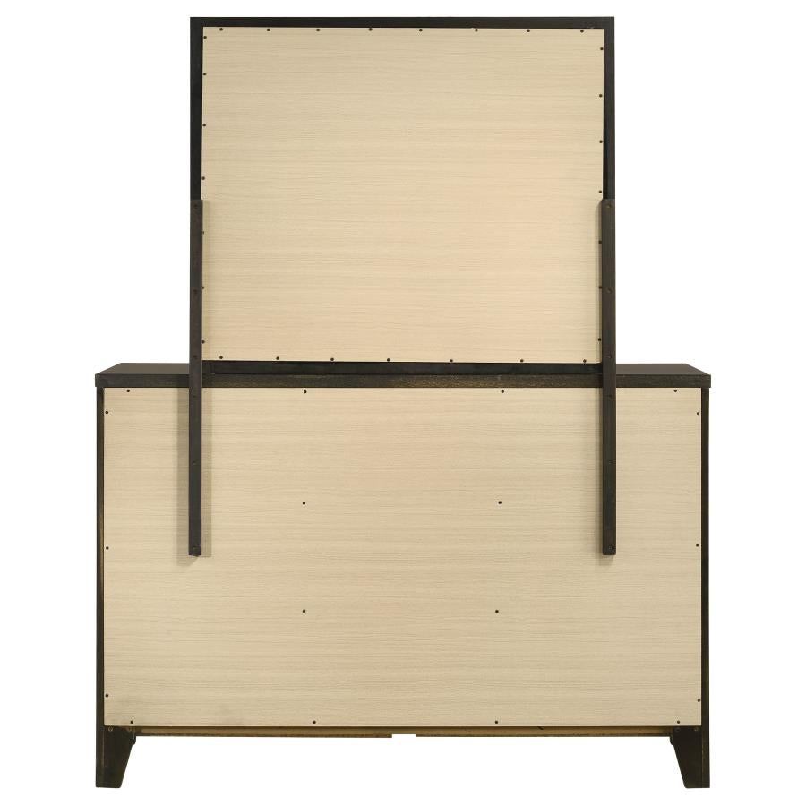 Wilkes 6-drawer Dresser and Mirror Dark Cocoa - 224423M