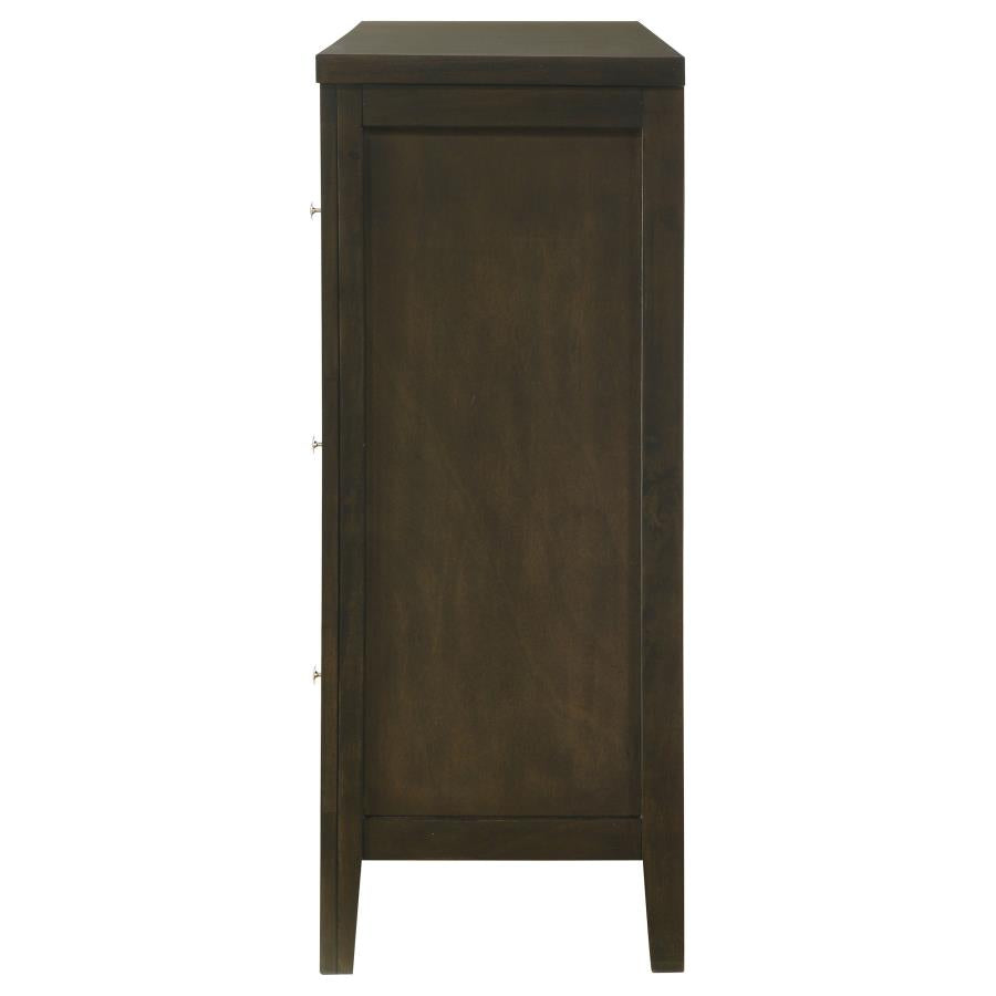 Wilkes 6-drawer Dresser Cabinet Dark Cocoa - 224423