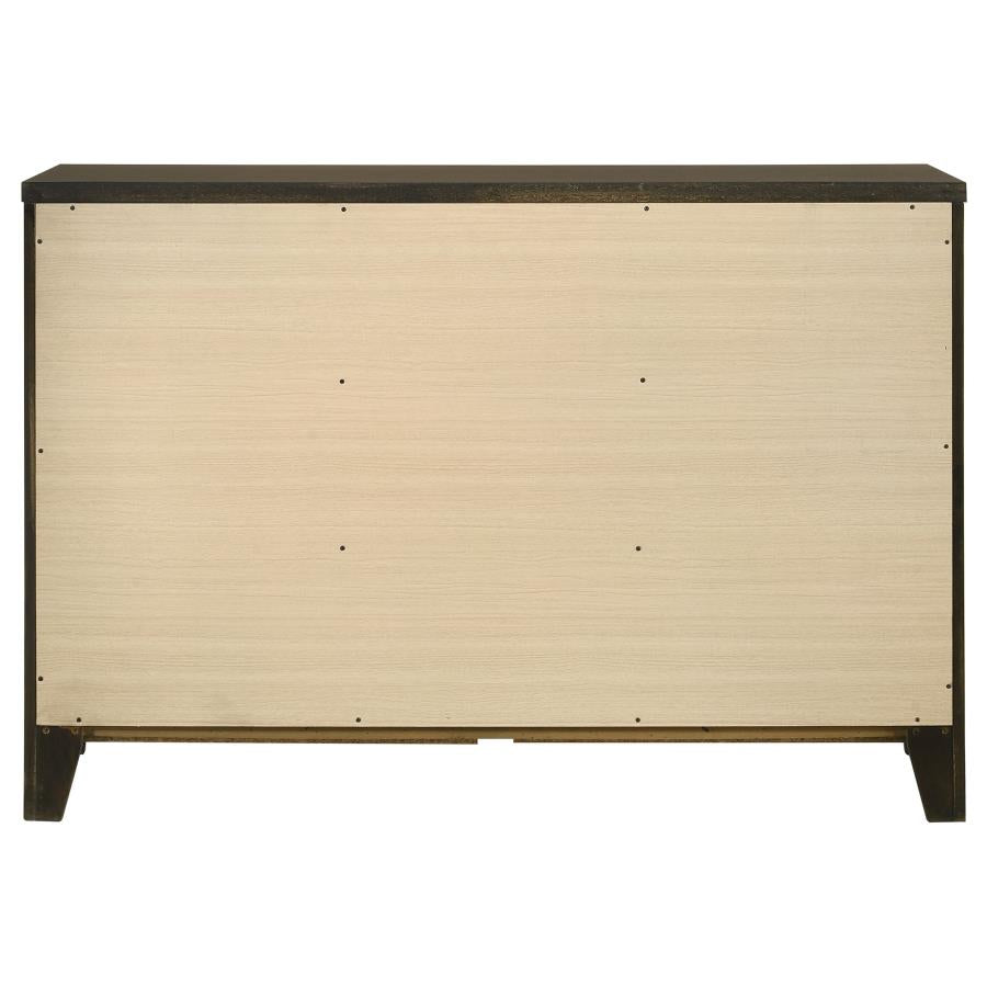 Wilkes 6-drawer Dresser Cabinet Dark Cocoa - 224423