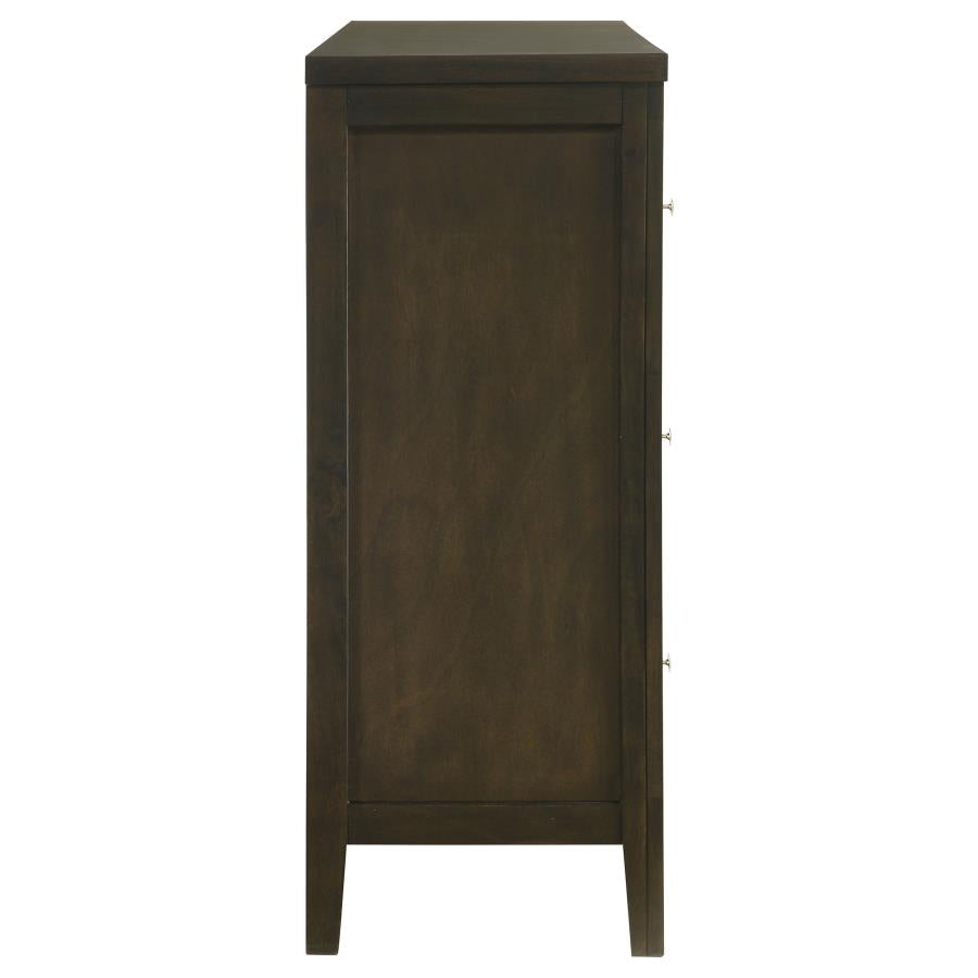 Wilkes 6-drawer Dresser Cabinet Dark Cocoa - 224423