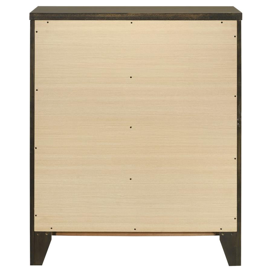 Wilkes 4-drawer Chest of Drawers Dark Cocoa - 224425