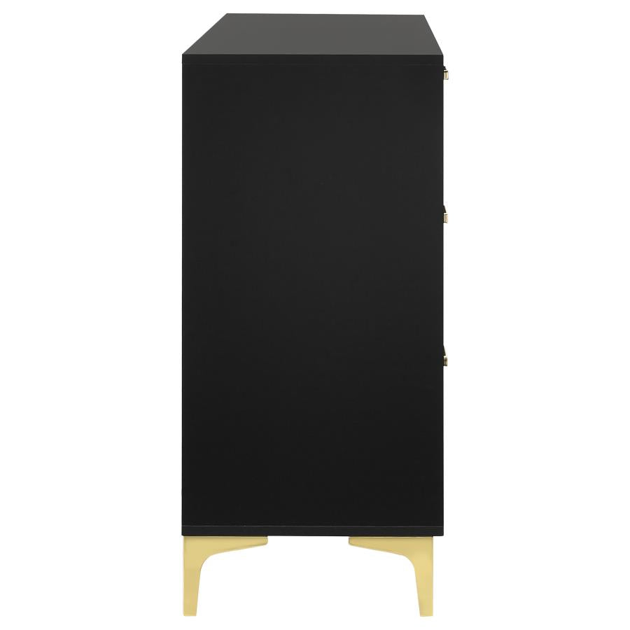 Kendall 6-drawer Dresser Black - 224453
