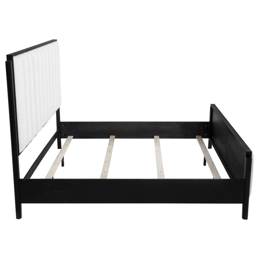 Brookmead 60-inch Upholstered Eastern King Bed Black - 224710KE