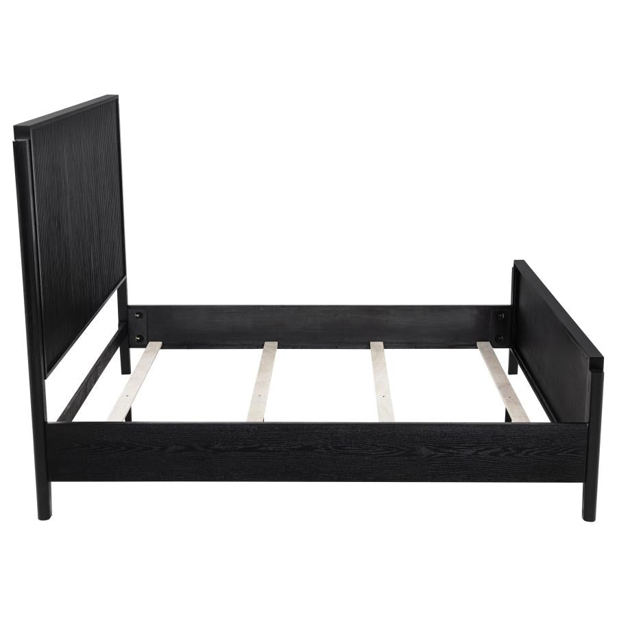 Brookmead Wood Queen Panel Bed Black - 224711Q