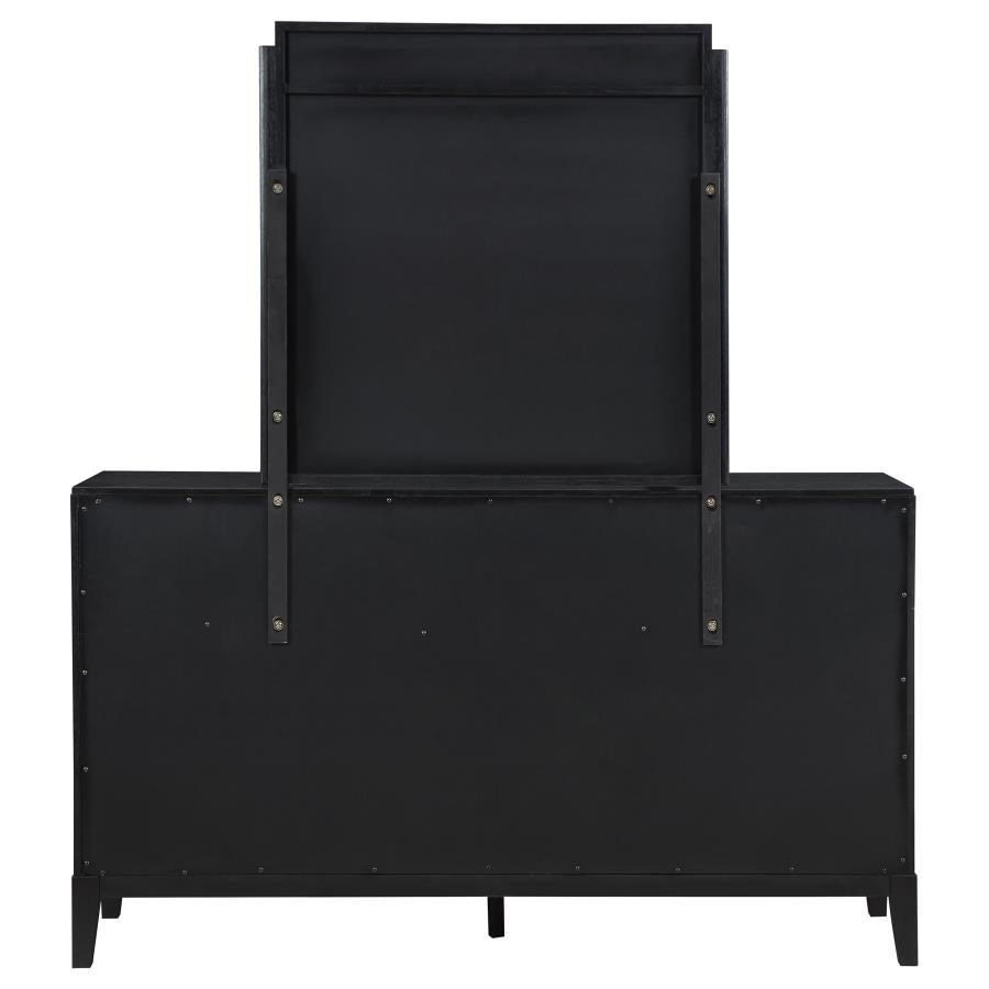 Brookmead 8-drawer Dresser with Mirror Black - 224713M
