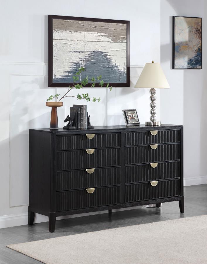 Brookmead 8-drawer Dresser Black - 224713