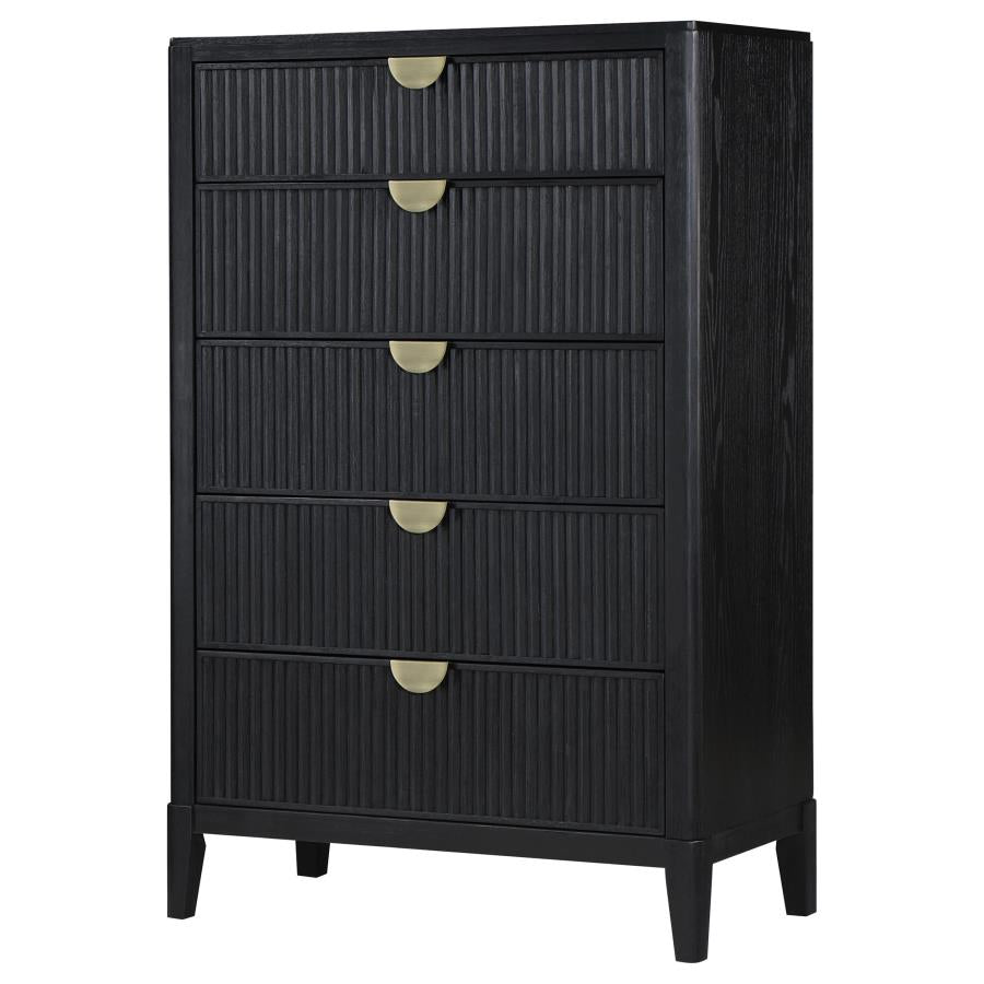 Brookmead 5-drawer Bedroom Chest Black - 224715