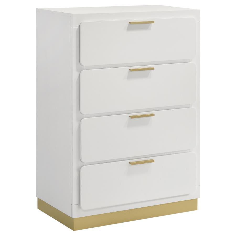 Caraway 4-drawer Bedroom Chest White - 224775