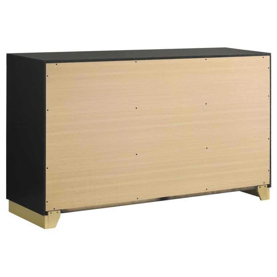 Caraway 4-piece Queen Bedroom Set Black - 224781Q-S4