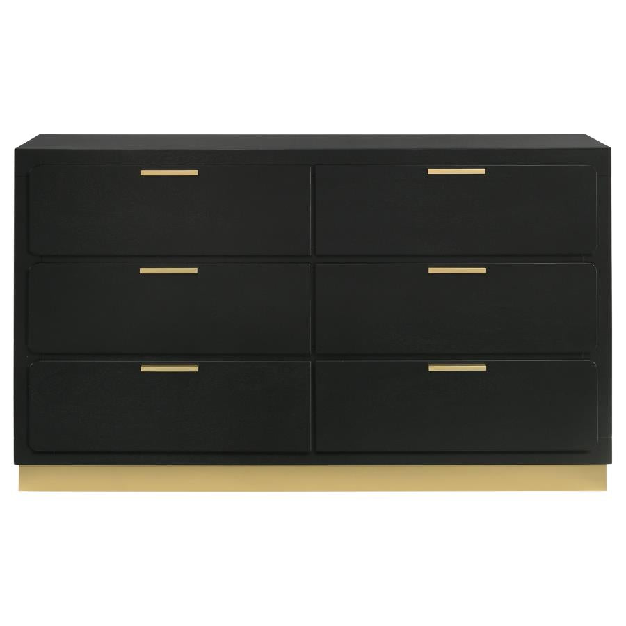 Caraway 6-drawer Dresser Black - 224783