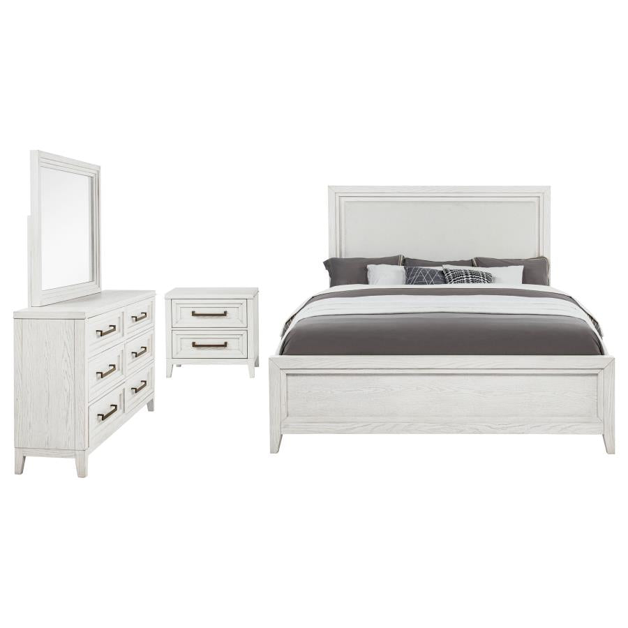Marielle 4-piece Queen Bedroom Set Distressed White - 224841Q-S4
