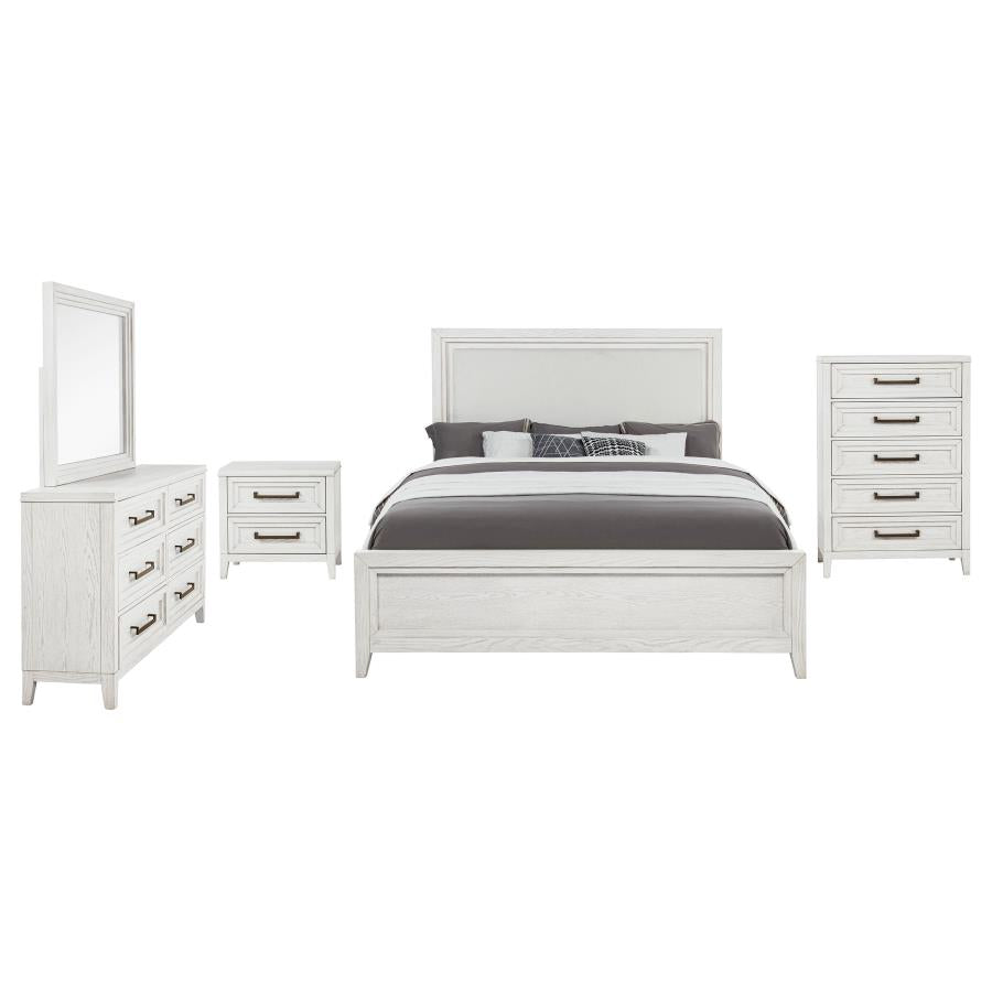 Marielle 5-piece Queen Bedroom Set Distressed White - 224841Q-S5
