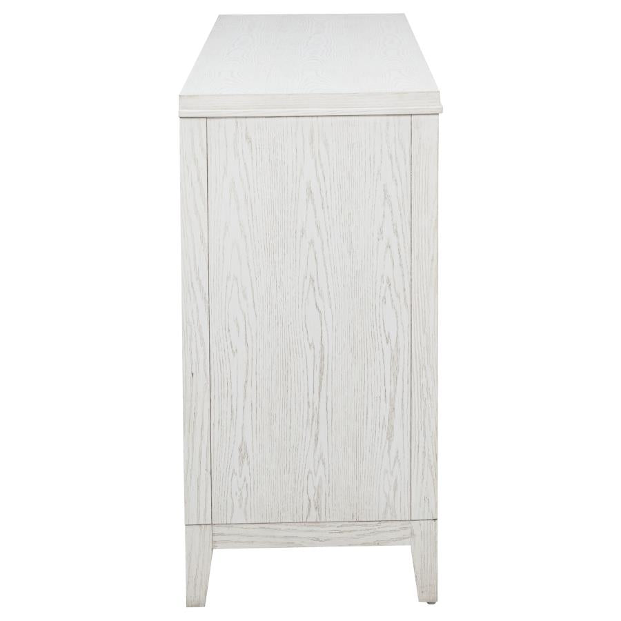 Marielle 6-drawer Bedroom Dresser Distressed White - 224843