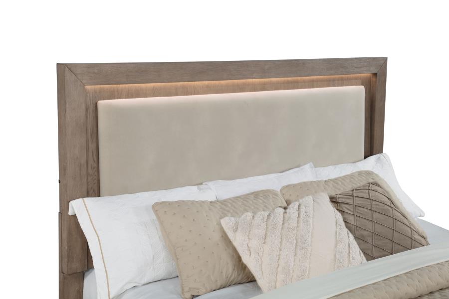 Kenora 4-piece California King Bedroom Set Barley Brown - 224850KW-S4