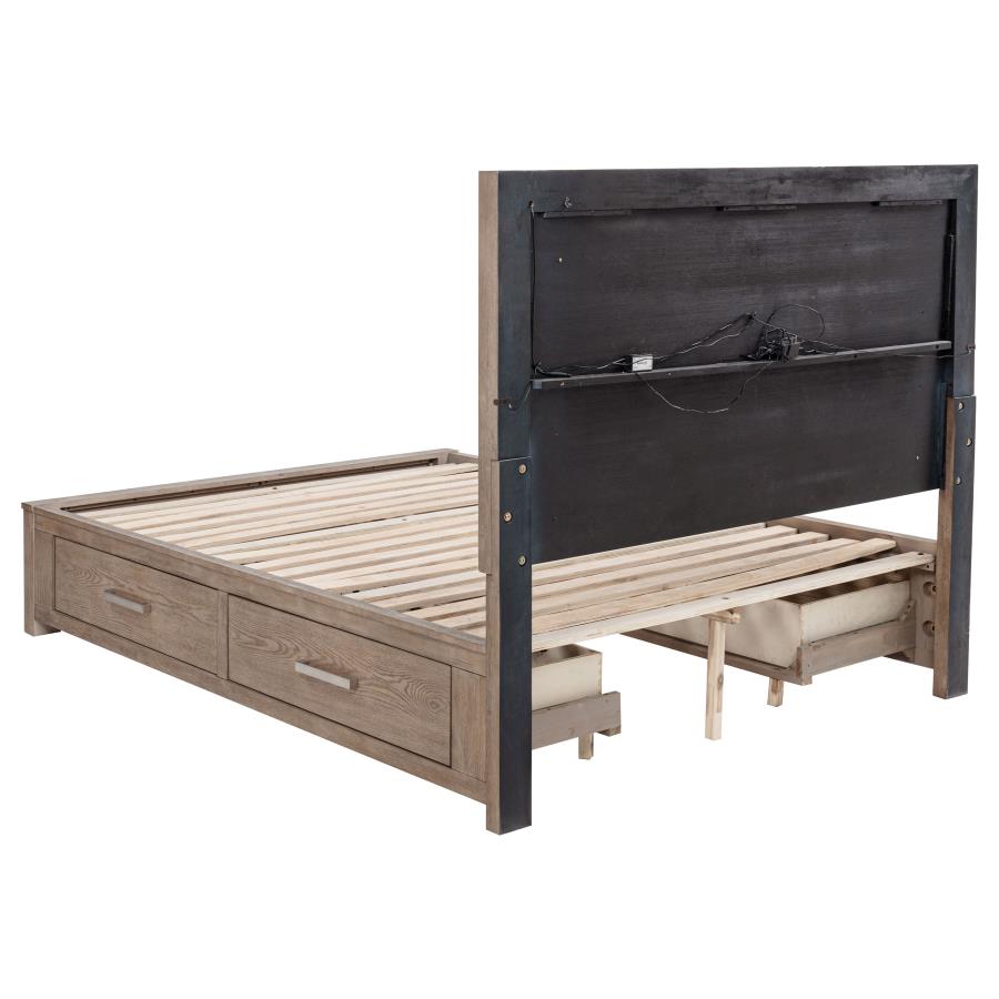Kenora 5-piece Queen Bedroom Set Barley Brown - 224850Q-S5