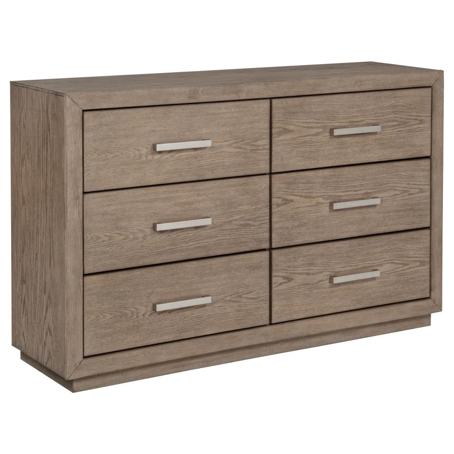 Kenora 6-drawer Dresser Barley Brown - 224853