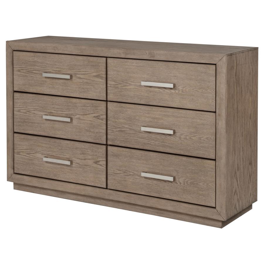 Kenora 6-drawer Dresser Barley Brown - 224853