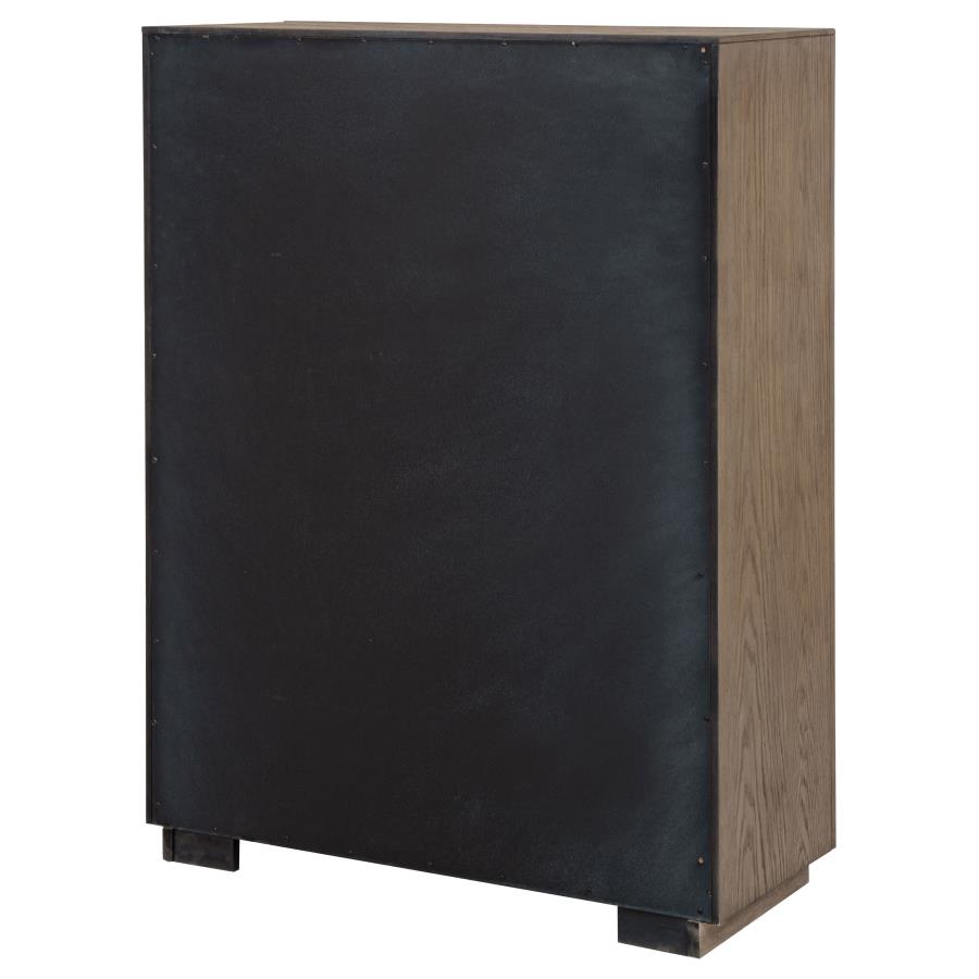 Kenora 5-drawer Bedroom Chest Barley Brown - 224855