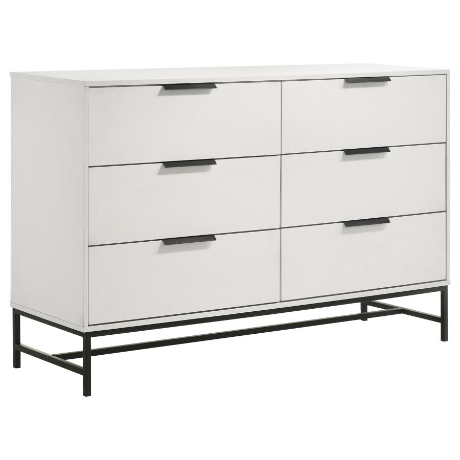 Sonora 5-piece Eastern King Bedroom Set White - 224861KE-S5