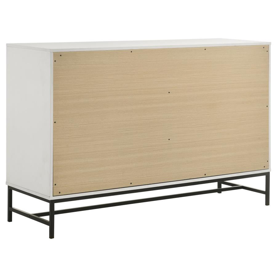 Sonora 5-piece California King Bedroom Set White - 224861KW-S5