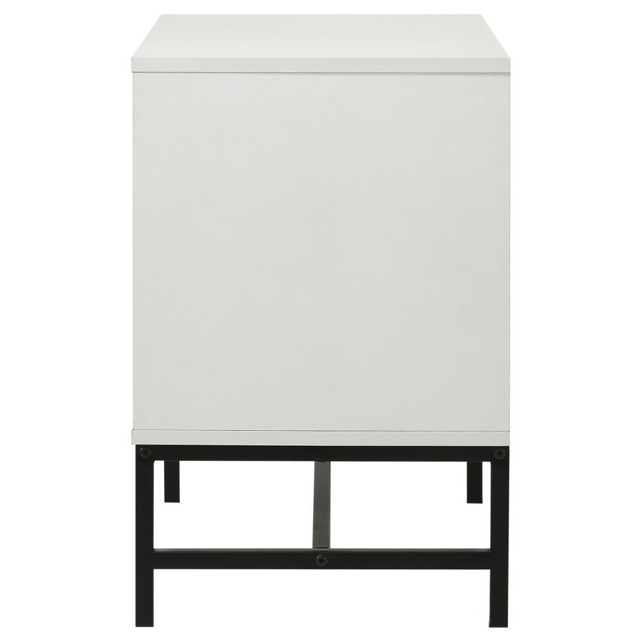 Sonora 2-drawer Nightstand Bedside Table White - 224862
