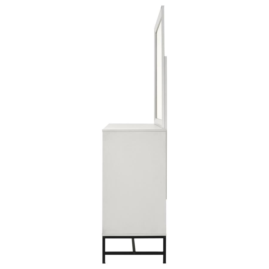 Sonora 6-drawer Dresser with Mirror White - 224863M