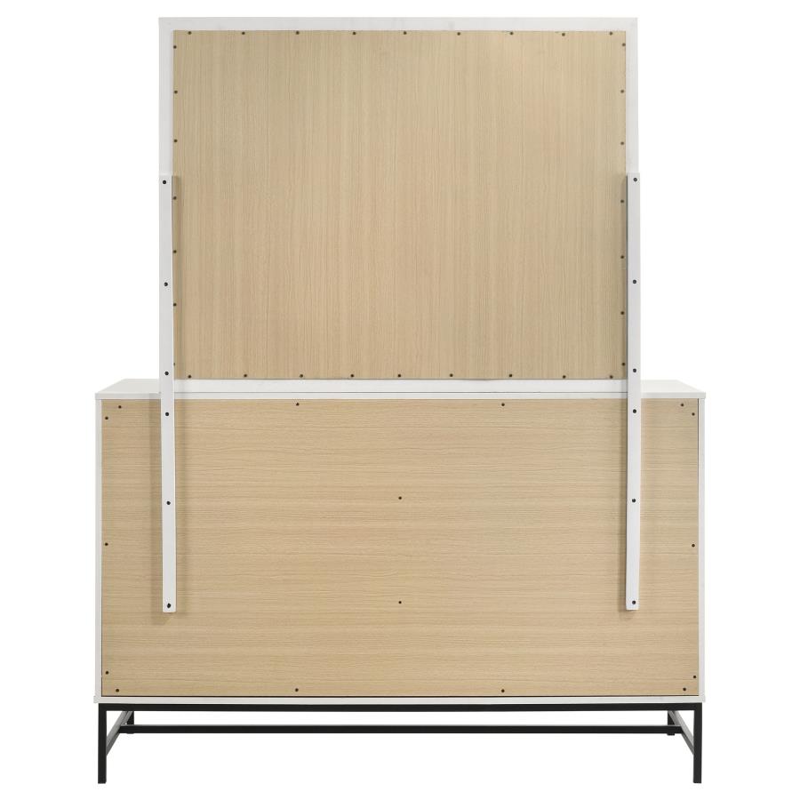 Sonora 6-drawer Dresser with Mirror White - 224863M