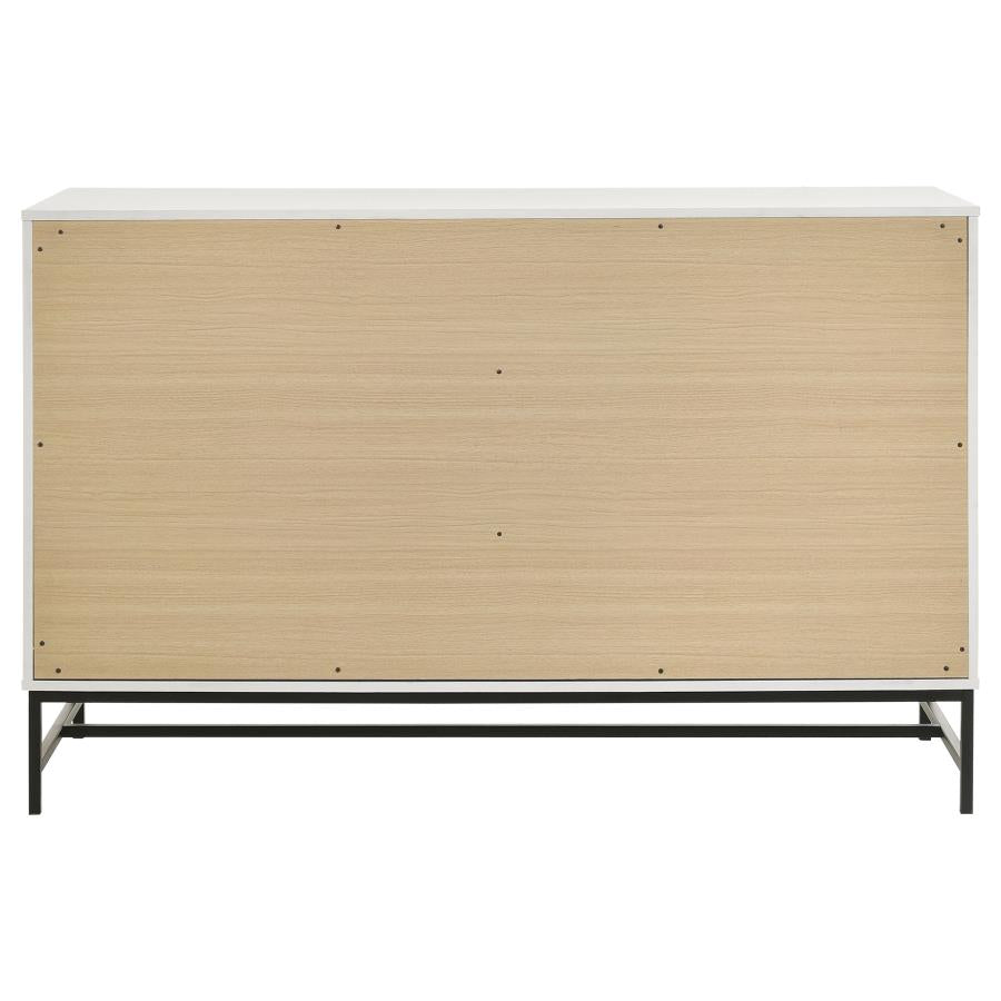 Sonora 6-drawer Bedroom Dresser White - 224863