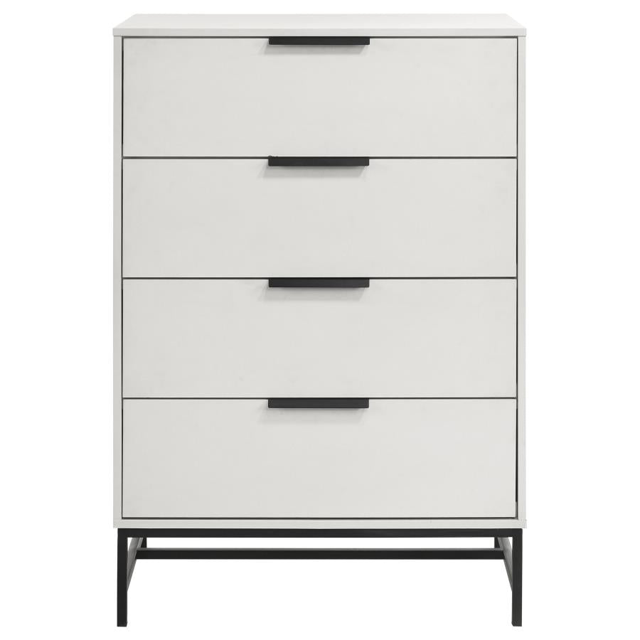 Sonora 4-drawer Bedroom Chest White - 224865