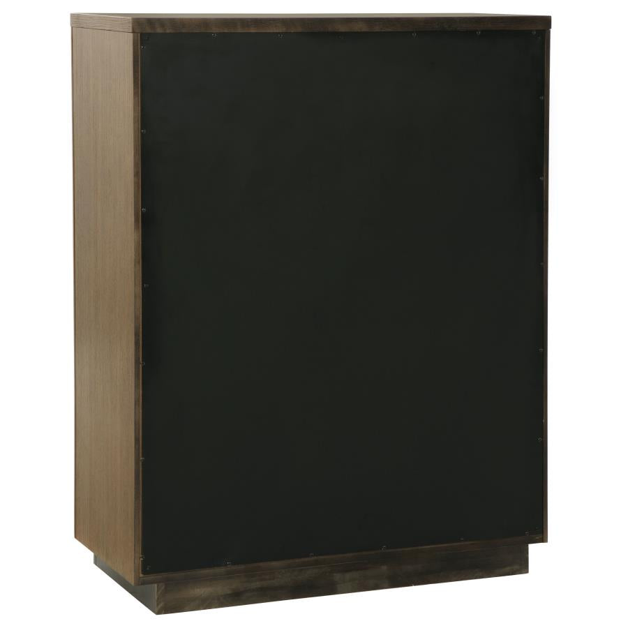 Terrace 6-piece Eastern King Panel Bedroom Set Ash Brown - 224900KE-S6P