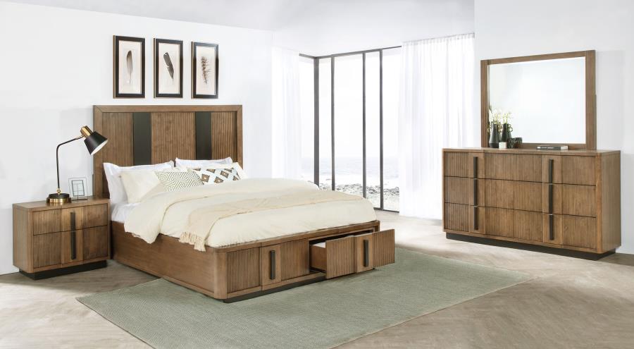 Terrace 4-piece California King Bedroom Set Ash Brown - 224900KW-S4