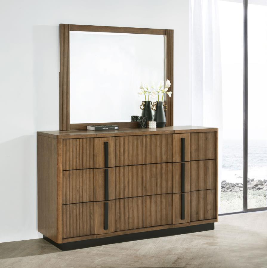 Terrace 6-drawer Dresser and Mirror Ash Brown - 224903M