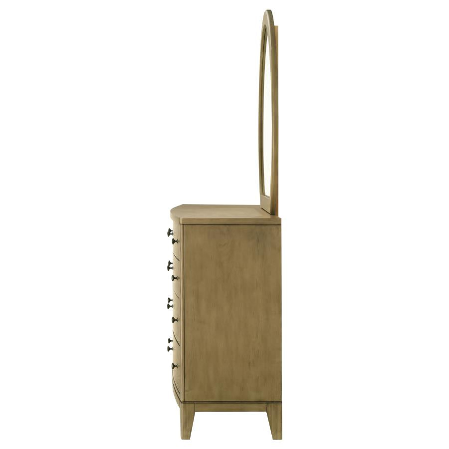 Granada 8-drawer Dresser and Mirror Natural Pine - 224923M
