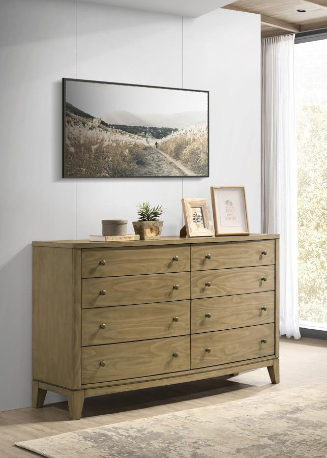 Granada 8-drawer Dresser Cabinet Natural Pine - 224923
