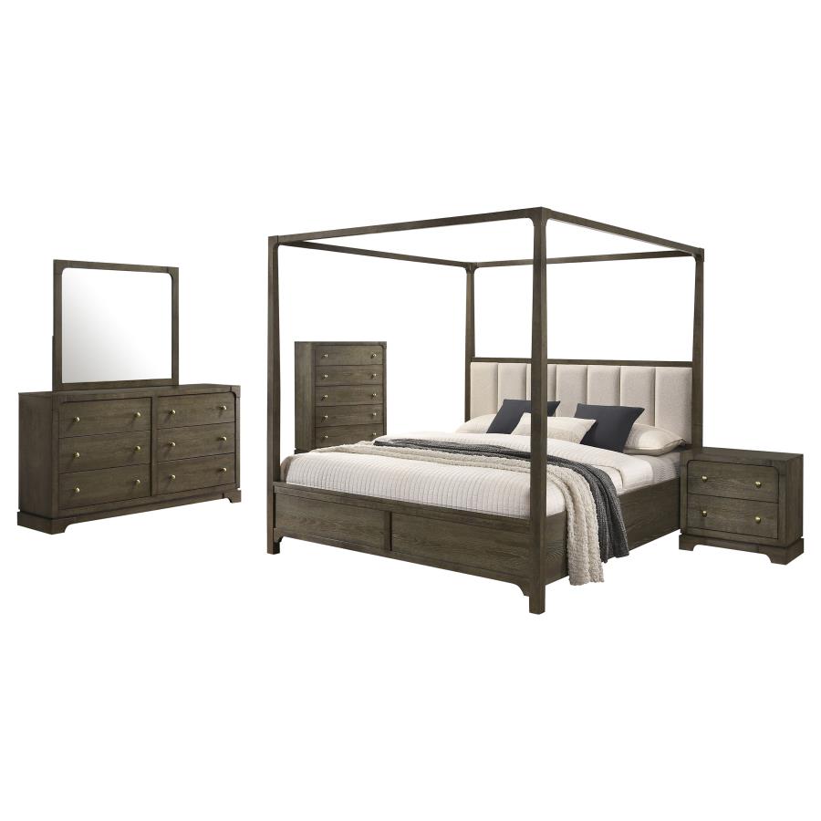Gran Park 5-piece Eastern King Bedroom Set Dark Cocoa - 224931KE-S5