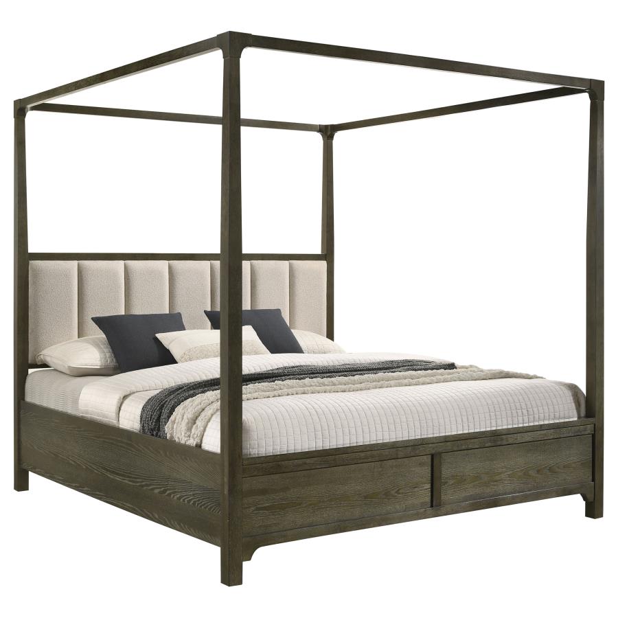 Gran Park California King Four Poster Canopy Bed Dark Cocoa - 224931KW