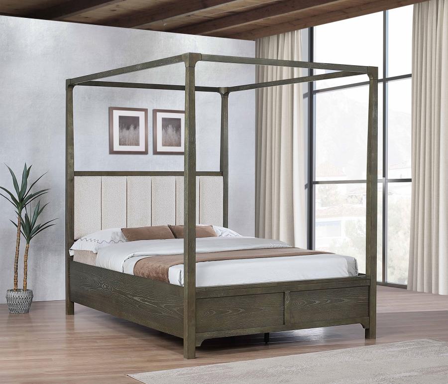 Gran Park Queen Canopy Bed Dark Cocoa - 224931Q